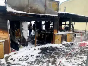Kürtün'de Yangın: İki İş Yeri Yandı!
