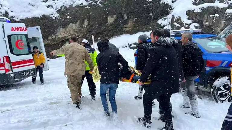 Kürtün'de Kamyonet Kazası: 5 Yaralı