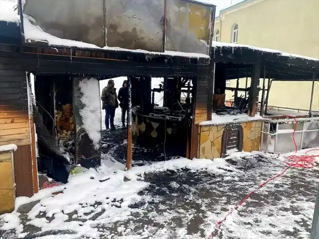 Kürtün'de Yangın: İki İş Yeri Yandı!